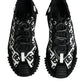 Dolce & Gabbana Black Logo Lace Up Low Top NS1 Sneakers Shoes