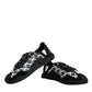 Dolce & Gabbana Black Logo Lace Up Low Top NS1 Sneakers Shoes