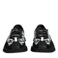 Dolce & Gabbana Black Logo Lace Up Low Top NS1 Sneakers Shoes