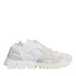 Dolce & Gabbana White Mesh Sorrento Trekking Sneakers Shoes