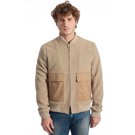 Roberto Pepe Luxury Beige Cotton Jacket