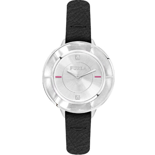 Furla Black Leather Watch