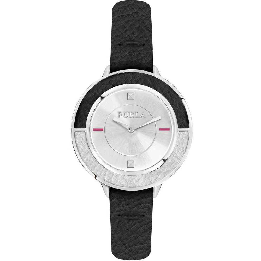 Furla Black Leather Watch