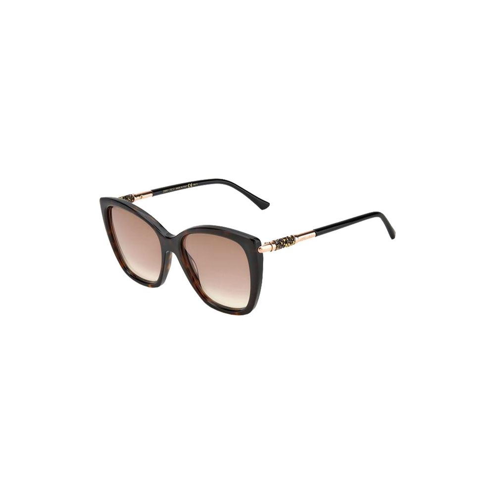 Jimmy Choo Brown Plastic Sunglasses