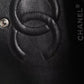 Chanel Black Caviar Medium Classic Double Flap Shoulder Quilted Silver Bag