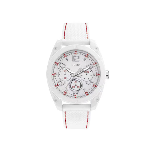 Guess White Resin Watch