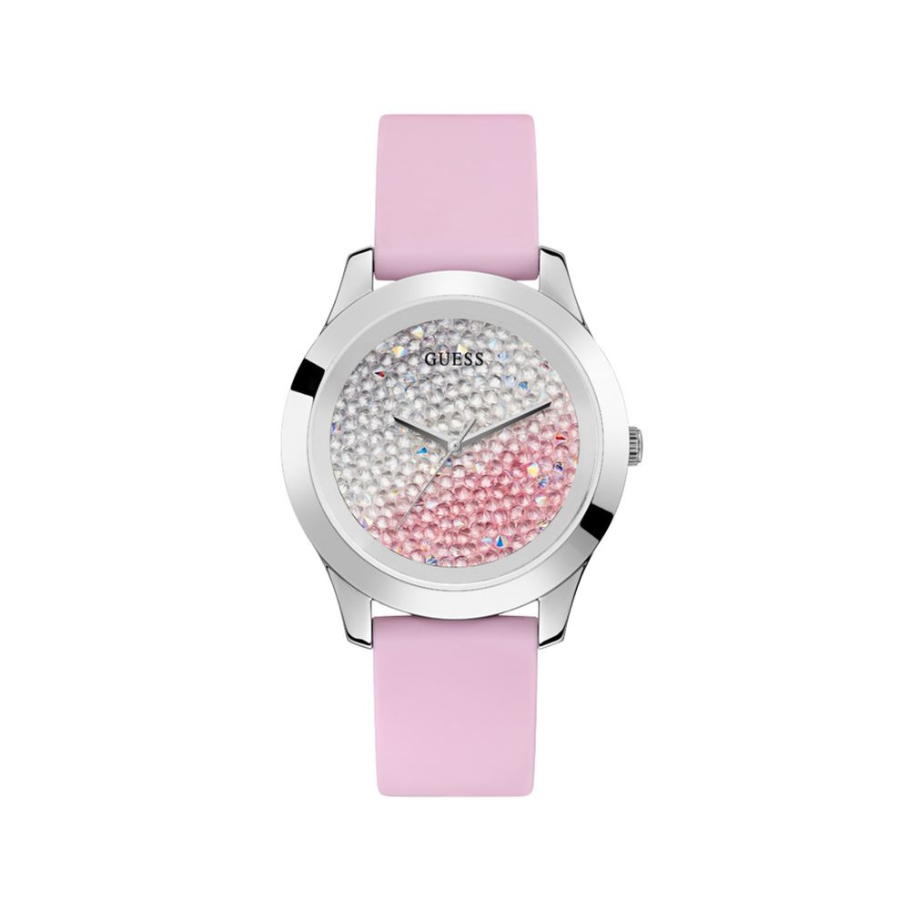 Guess Pink Rubber Watch