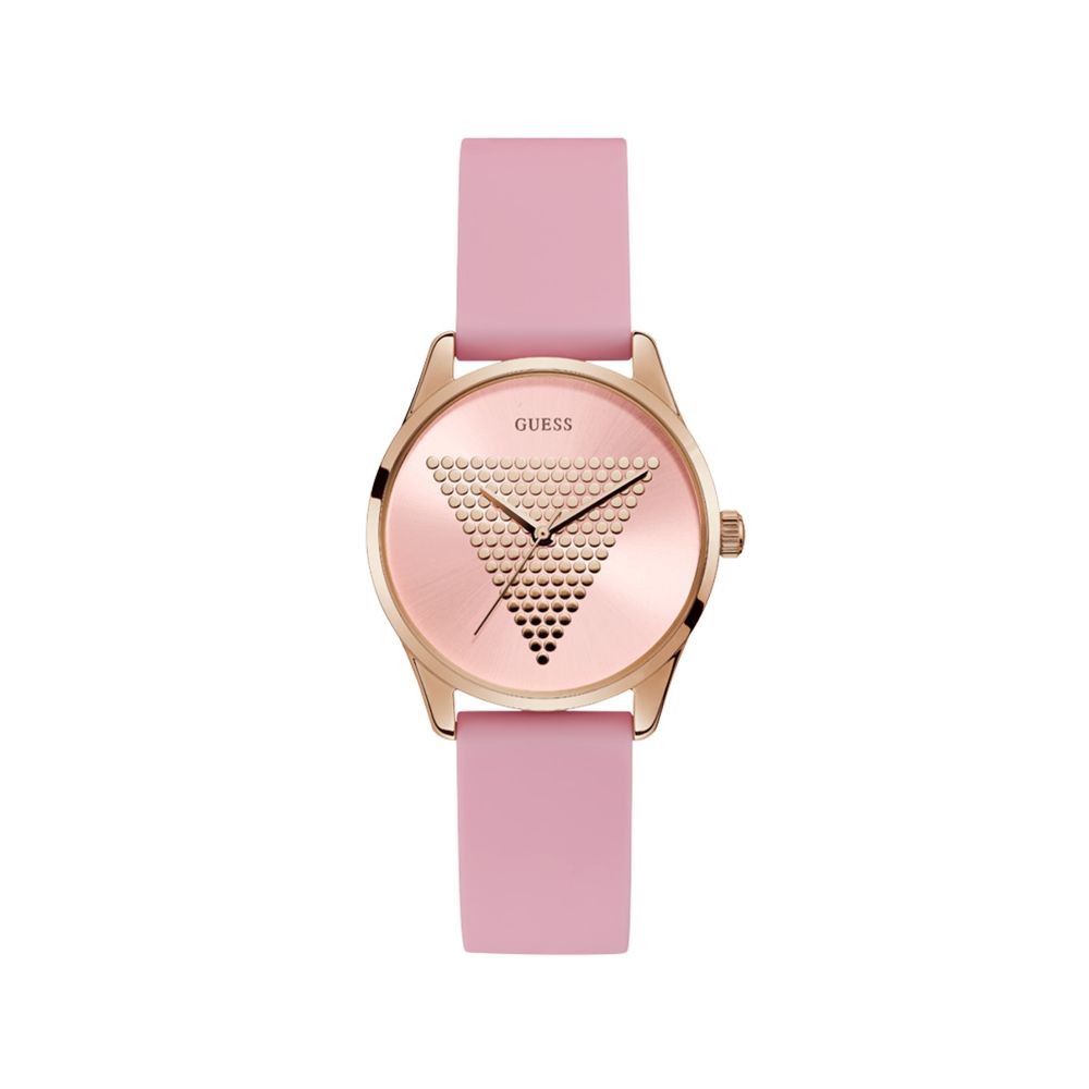 Guess Pink Silicone Watch