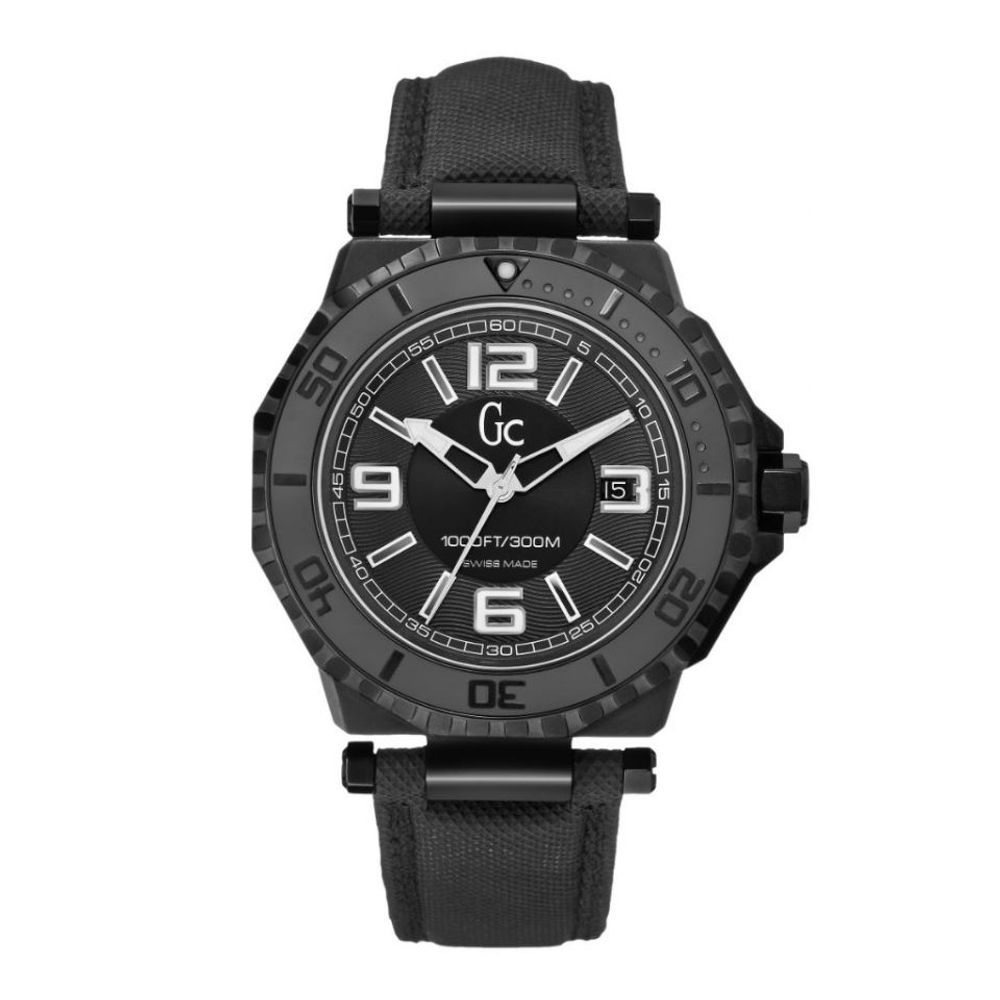 Guess Black Leather Watch