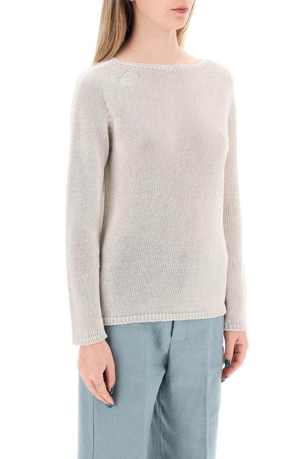 S Max Mara Lightweight Linen Knit Pullover By Giol