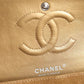 Chanel Dark Gold Medium Classic Double Flap Ruthenium Shoulder Bag