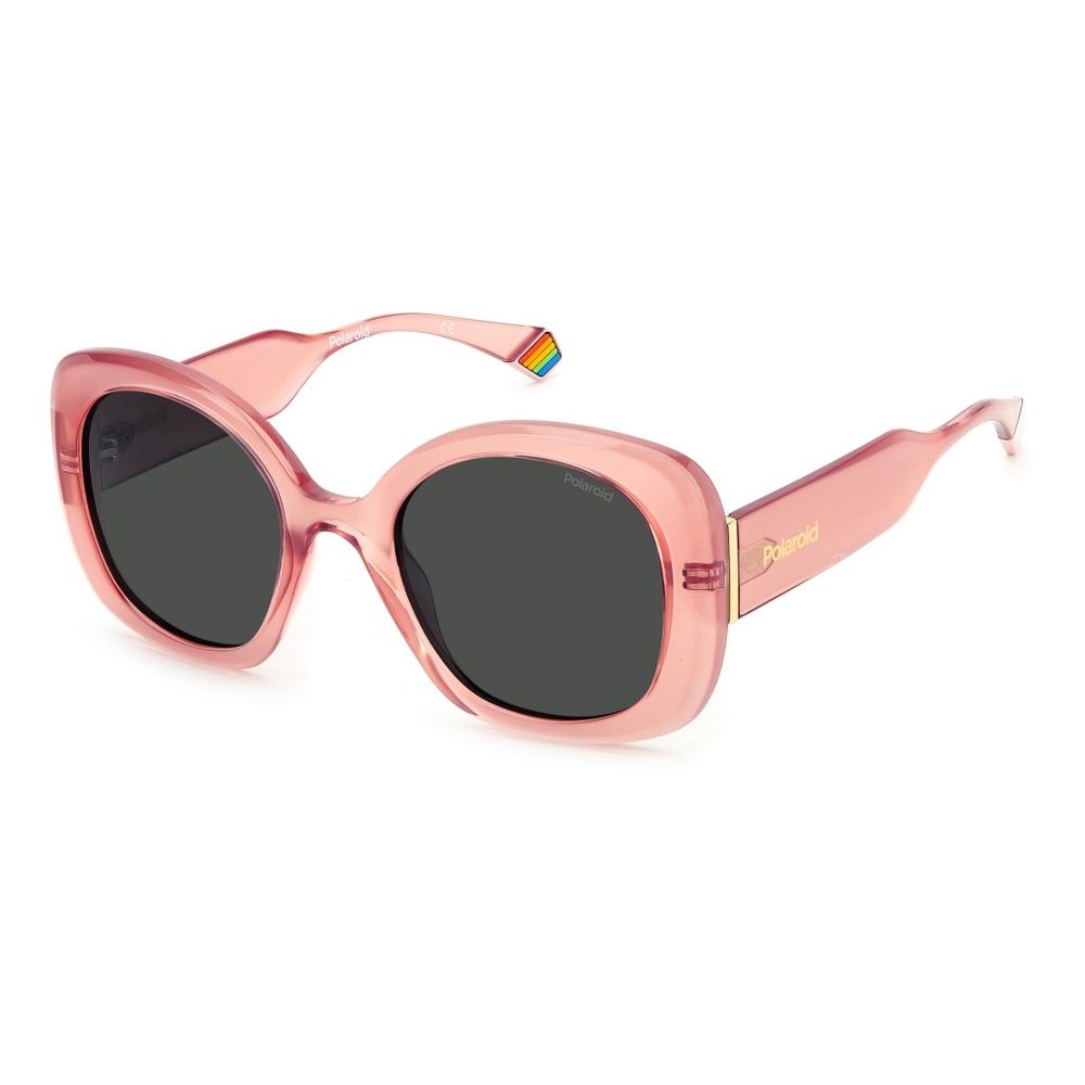 Polaroid Pink Metal Sunglasses