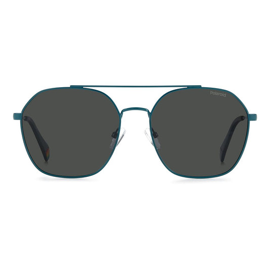 Polaroid Blue Stainless Steel Sunglasses