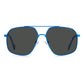 Polaroid Blue Stainless Steel Sunglasses