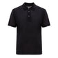 Corneliani Black Silk Polo Shirt