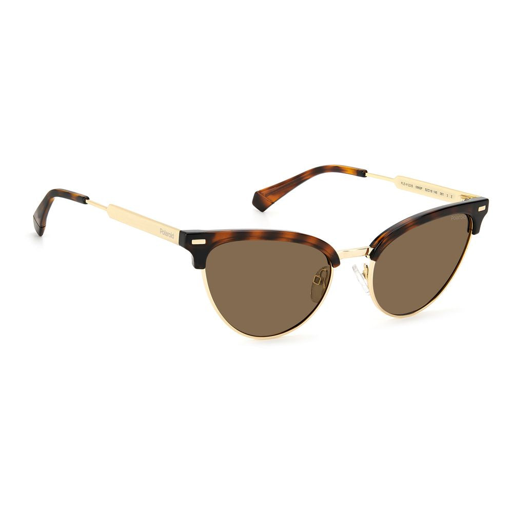 Polaroid Brown Stainless Steel Sunglasses