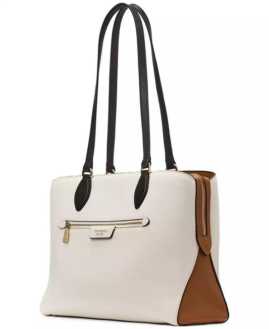 Hudson Pebbled Leather Work Tote