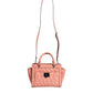 Michael Kors Peach Quilted Leather Logo Crossbody VIVIANNE Messenger Bag