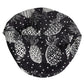 Dolce & Gabbana Black White Pineapple Print Newsboy Cap Hat