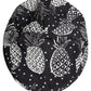 Dolce & Gabbana Black White Pineapple Print Newsboy Cap Hat