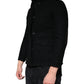 Dolce & Gabbana Black Button Down Cotton Stretch Denim Jacket