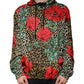 Dolce & Gabbana Multicolor Leopard Floral Hooded Jacket