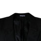 Dolce & Gabbana Black Wool Single Breasted Men Coat Blazer