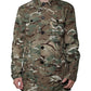 Dolce & Gabbana Multicolor Camouflage Collared Coat Jacket