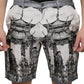 Dolce & Gabbana Multicolor Printed Silk Men Bermuda Shorts