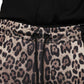 Dolce & Gabbana Brown Leopard Polyester Jogger Pants