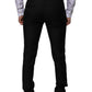 Dolce & Gabbana Black Wool Skinny Dress Formal Pants