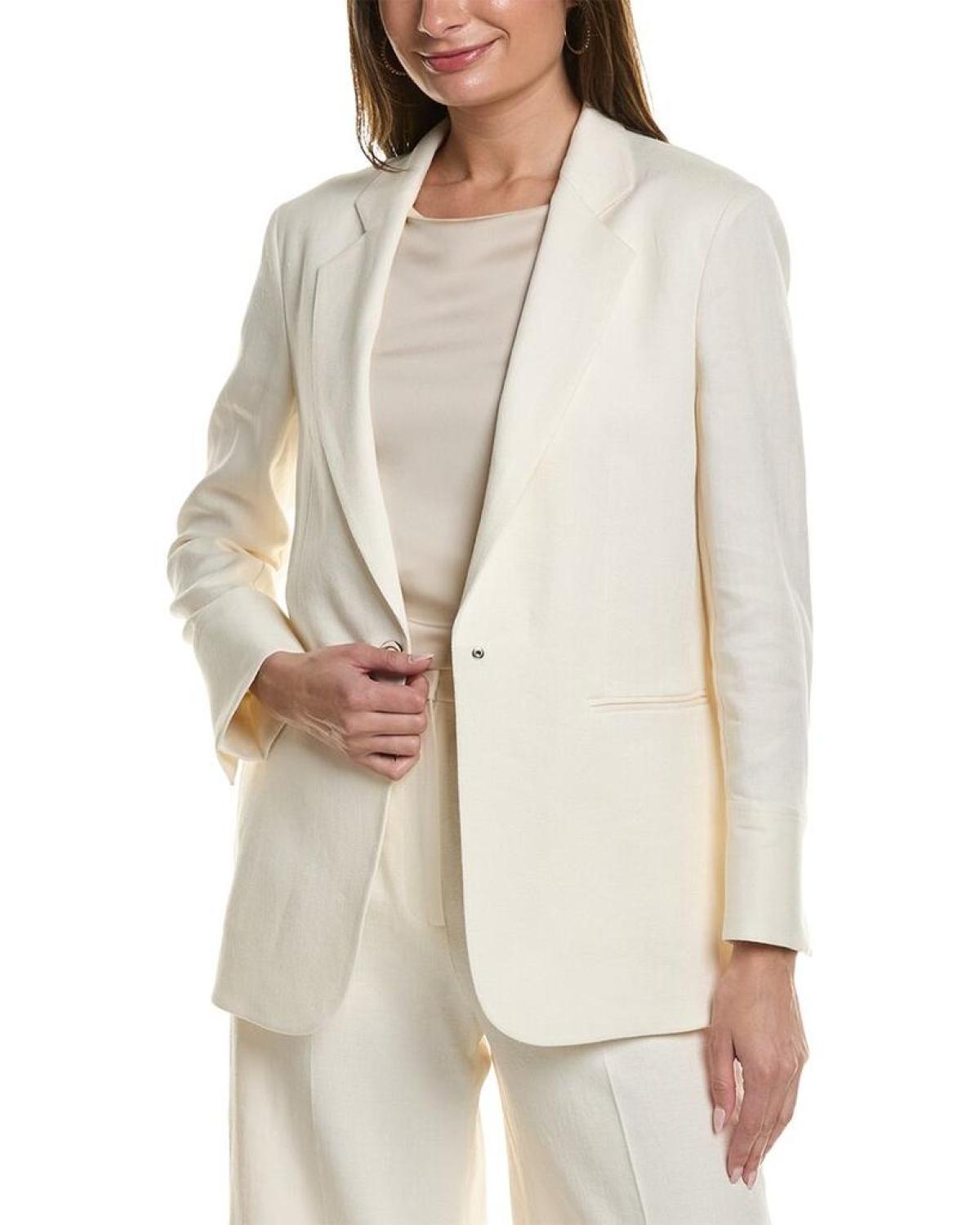 Hugo Boss Jodhi Linen-Blend Blazer