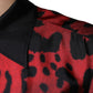 Dolce & Gabbana Red Leopard Silk Button Down Casual Shirt