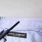 Dolce & Gabbana Light Blue Cotton Men Dress Formal Shirt