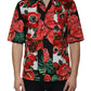 Dolce & Gabbana Multicolor Anemone Button Down Casual Shirt