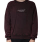 Dolce & Gabbana Maroon Logo Crew Neck Men Sweatshirt Sweater