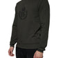 Dolce & Gabbana Army Green DG Crown Crew Neck Pullover Sweater