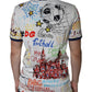 Dolce & Gabbana White Graphic Print Cotton Crew Neck T-shirt