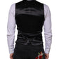 Dolce & Gabbana Black Wool Waistcoat Dress Formal Vest