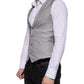 Dolce & Gabbana Light Gray Wool Formal Dress Waistcoat Vest