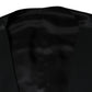 Dolce & Gabbana Black Wool Formal Dress Men Waistcoat Vest