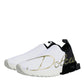 Dolce & Gabbana White Black Low Top Sorrento Men Sneakers Shoes