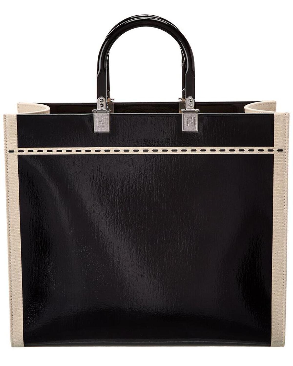 FENDI Sunshine Medium Patent Tote