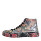 Dolce & Gabbana Multicolor Camouflage High Top Sneakers Shoes