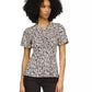 MICHAEL Women's Printed Keyhole Flutter-Sleeve Top