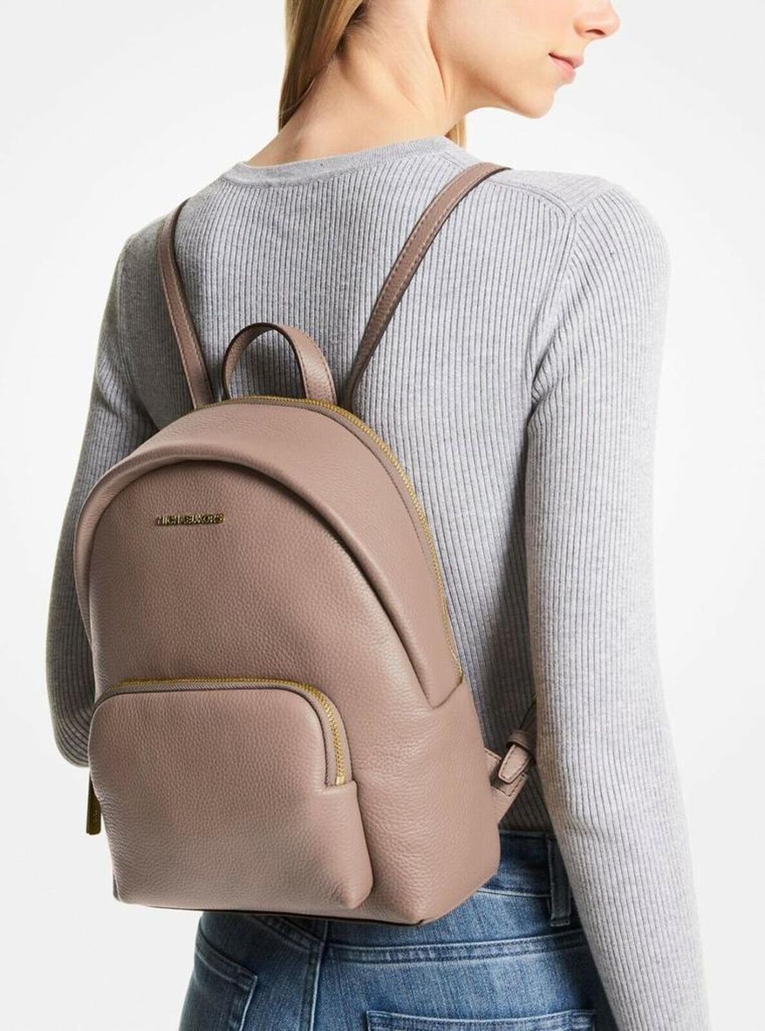 Women's Erin Pebbled Leather Zip Backpack