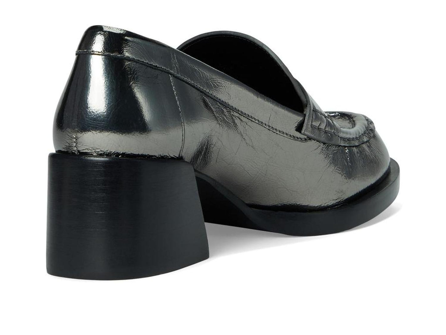 Natalie Crinkled Metallic Loafer