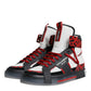 Dolce & Gabbana Multicolor Leather High Top Sneakers Shoes