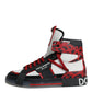 Dolce & Gabbana Multicolor Leather High Top Sneakers Shoes