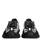 Dolce & Gabbana Black Logo Lace Up Low Top NS1 Sneakers Shoes